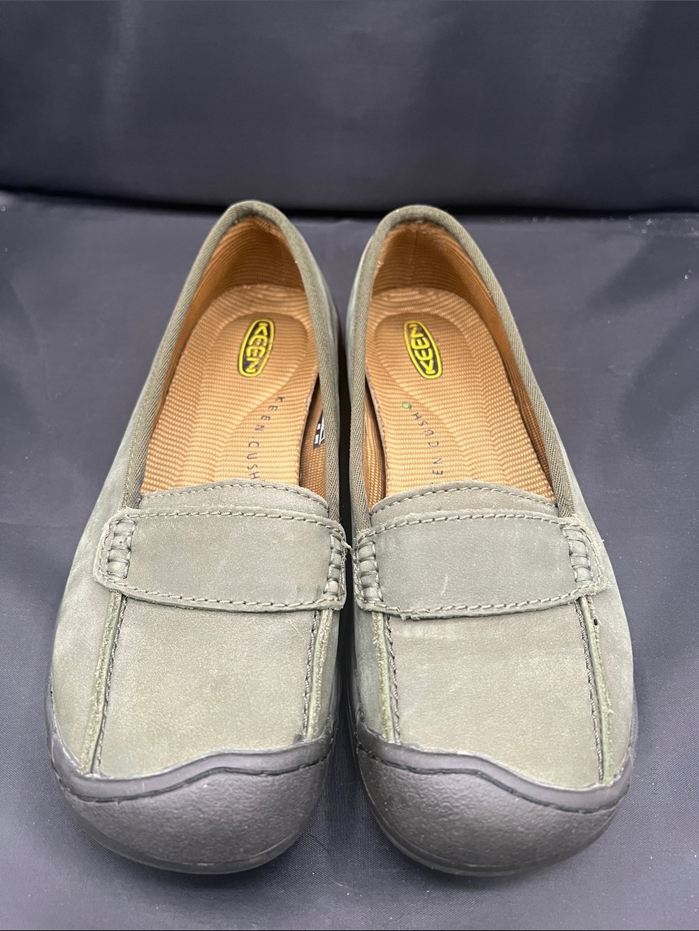 Keen Olive Slip-On Loafers for Women